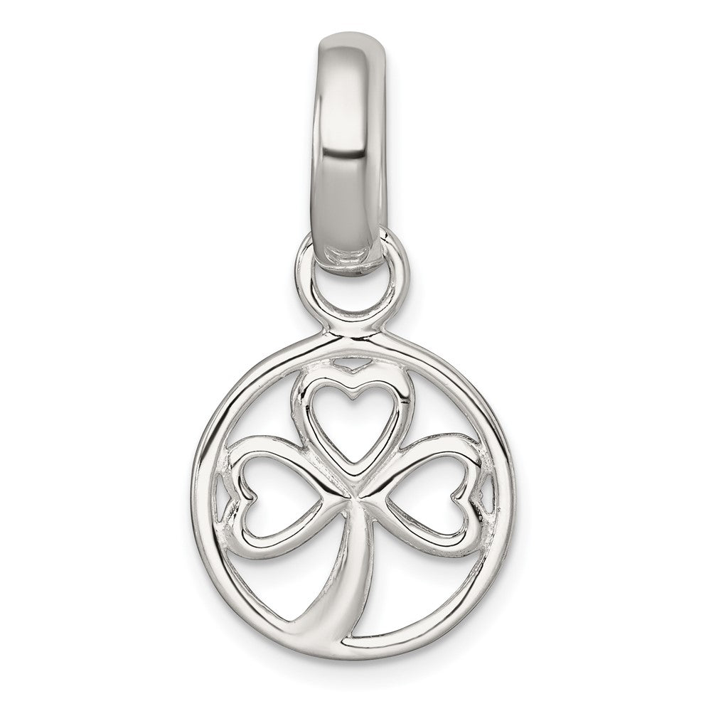 Sterling Silver Polished Clover Pendant
