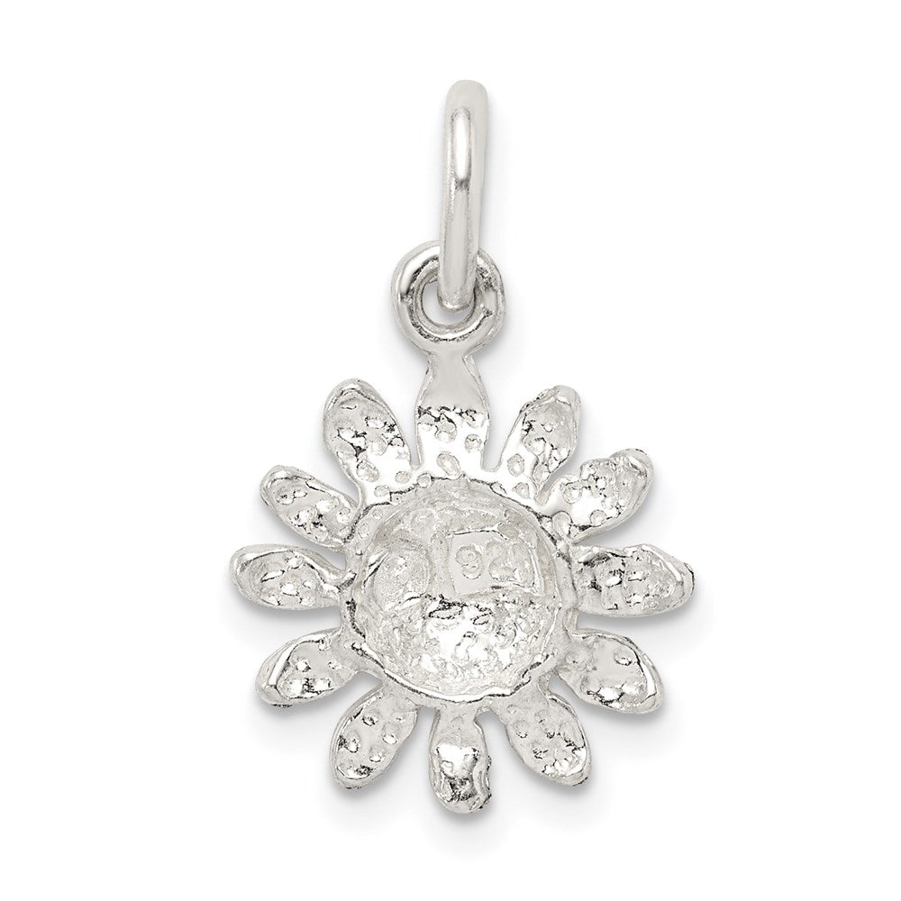 Sterling Silver Sunflower Charm