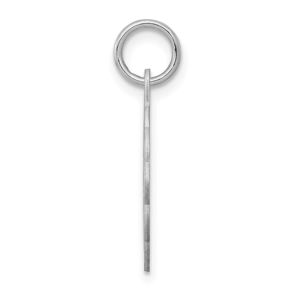 Sterling Silver Rhodium-plated Happy Anniversary Disc Charm