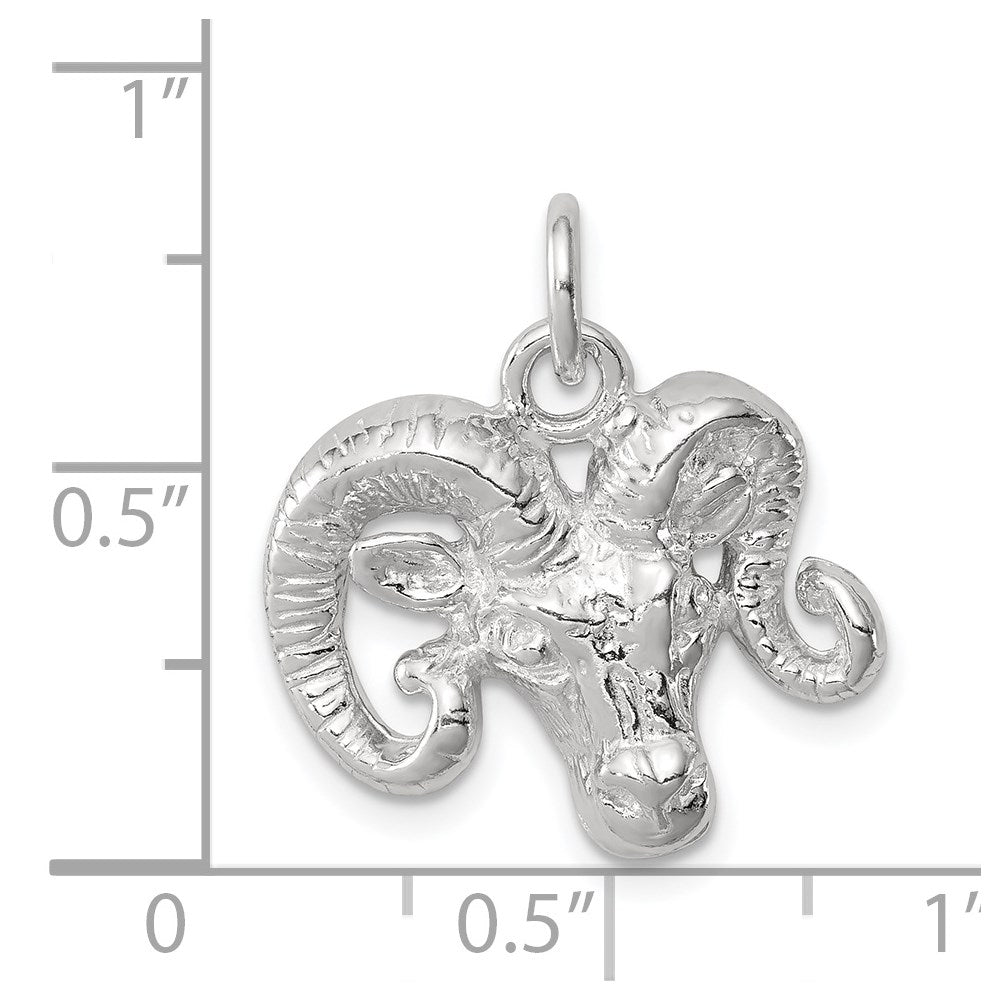 Sterling Silver Ram Charm