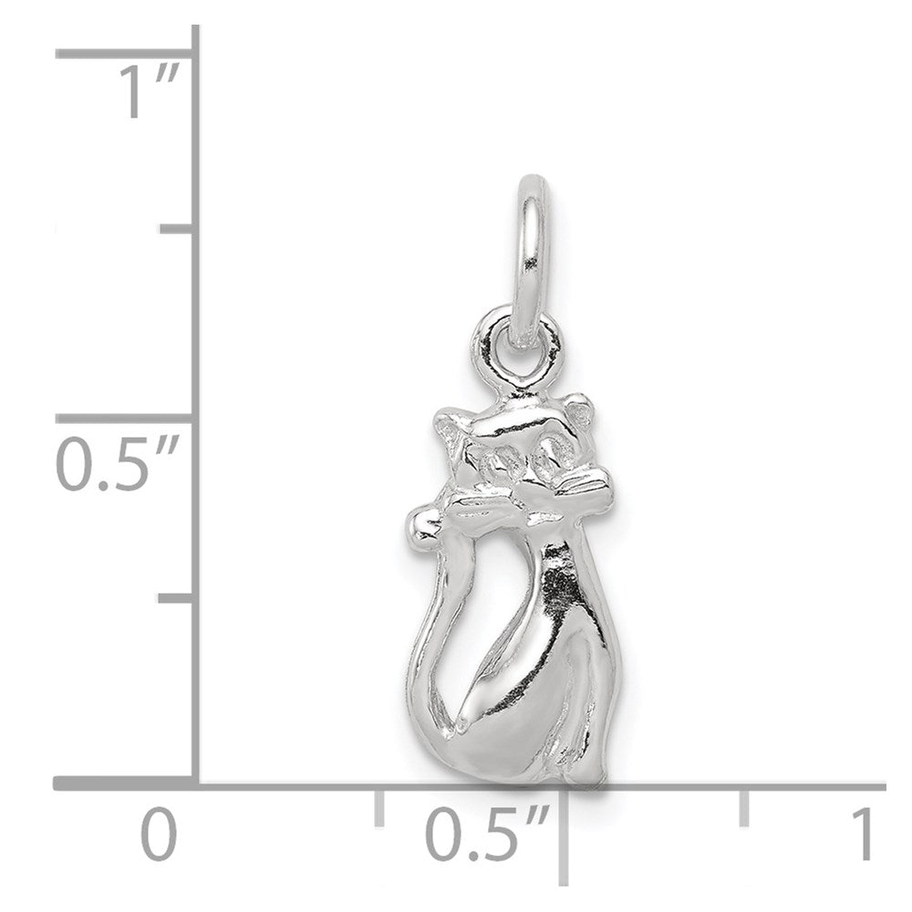 Sterling Silver Cat Charm