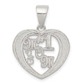 Sterling Silver #1 Mom Charm