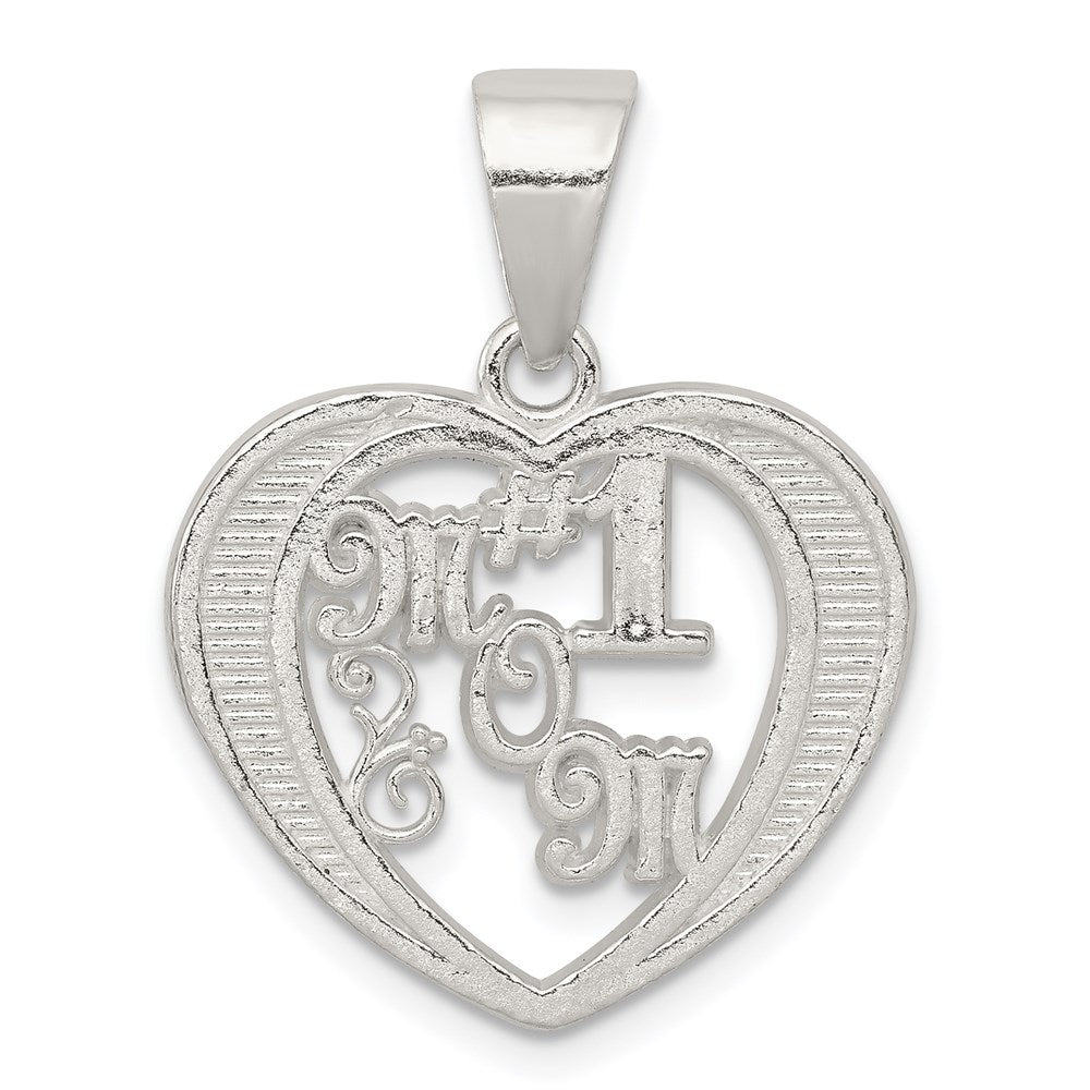 Sterling Silver #1 Mom Charm