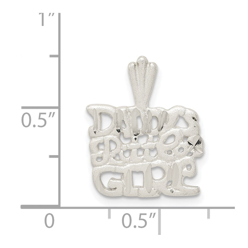 Sterling Silver Daddy's Little Girl Charm