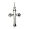 Sterling Silver Antiqued Cross Charm