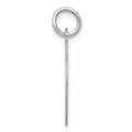 Sterling Silver Rhodium-plated Happy Birthday Disc Charm