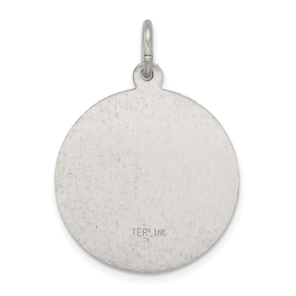 Sterling Silver Antiqued St. Theresa Medal