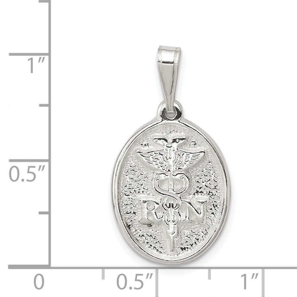 Sterling Silver RN Charm