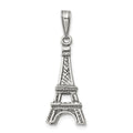 Sterling Silver Antiqued Eiffel Tower Pendant