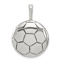 Sterling Silver Antiqued Soccer Ball Pendant