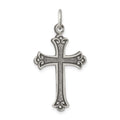 Sterling Silver Antiqued Cross Pendant