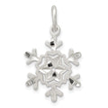 Sterling Silver Diamond Cut Snowflake Charm