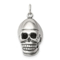 Sterling Silver Antiqued Skull Pendant