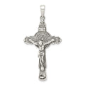 Sterling Silver Antiqued Iona Crucifix Pendant