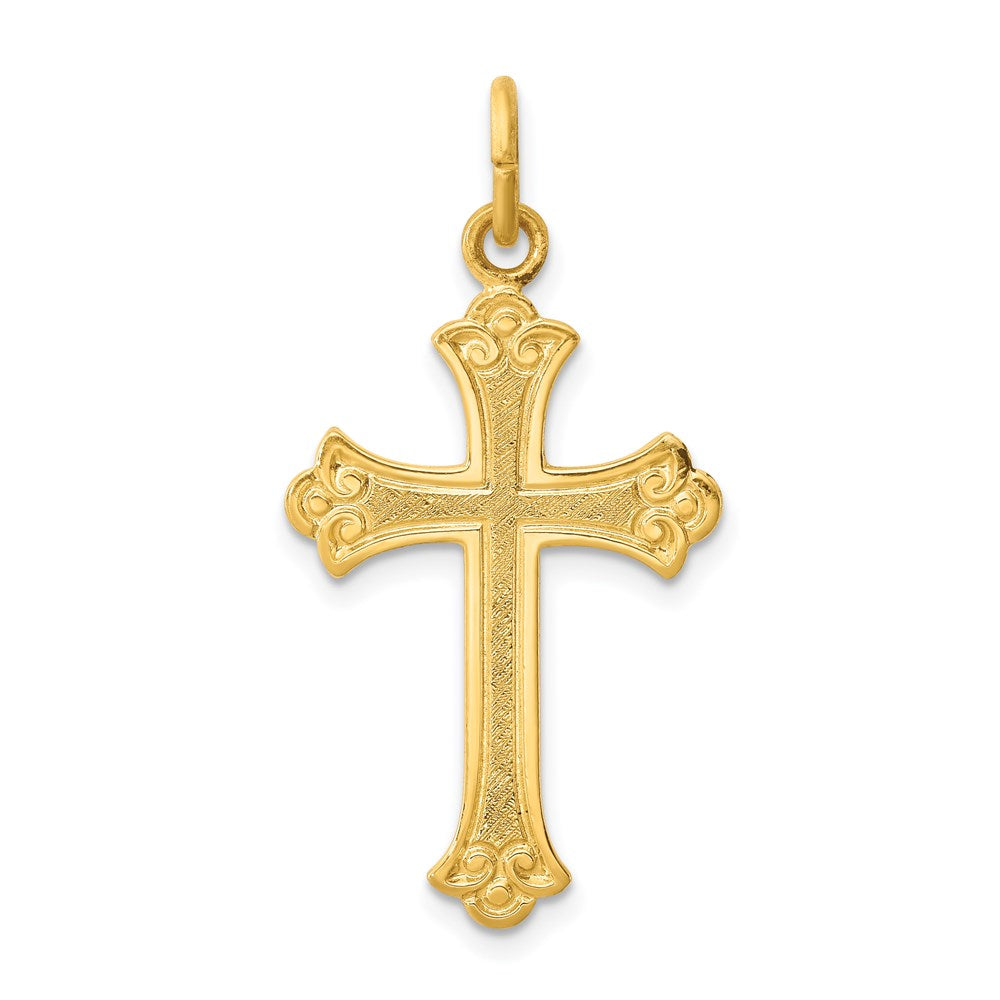 Sterling Silver & 24k Gold -plated Cross Pendant