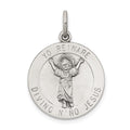 Sterling Silver Antiqued Divino Nino Medal (Divine Infant Jesus)