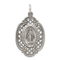 Sterling Silver Antiqued Miraculous Medal