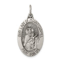 Sterling Silver Antiqued Our Lady of Mount Carmel Medal