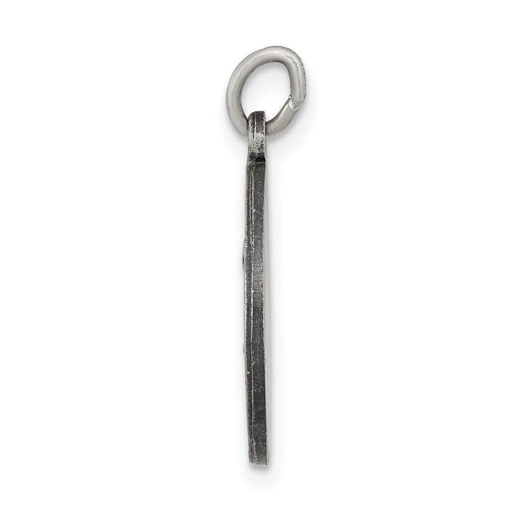 Sterling Silver Antiqued Saint Matthew Medal