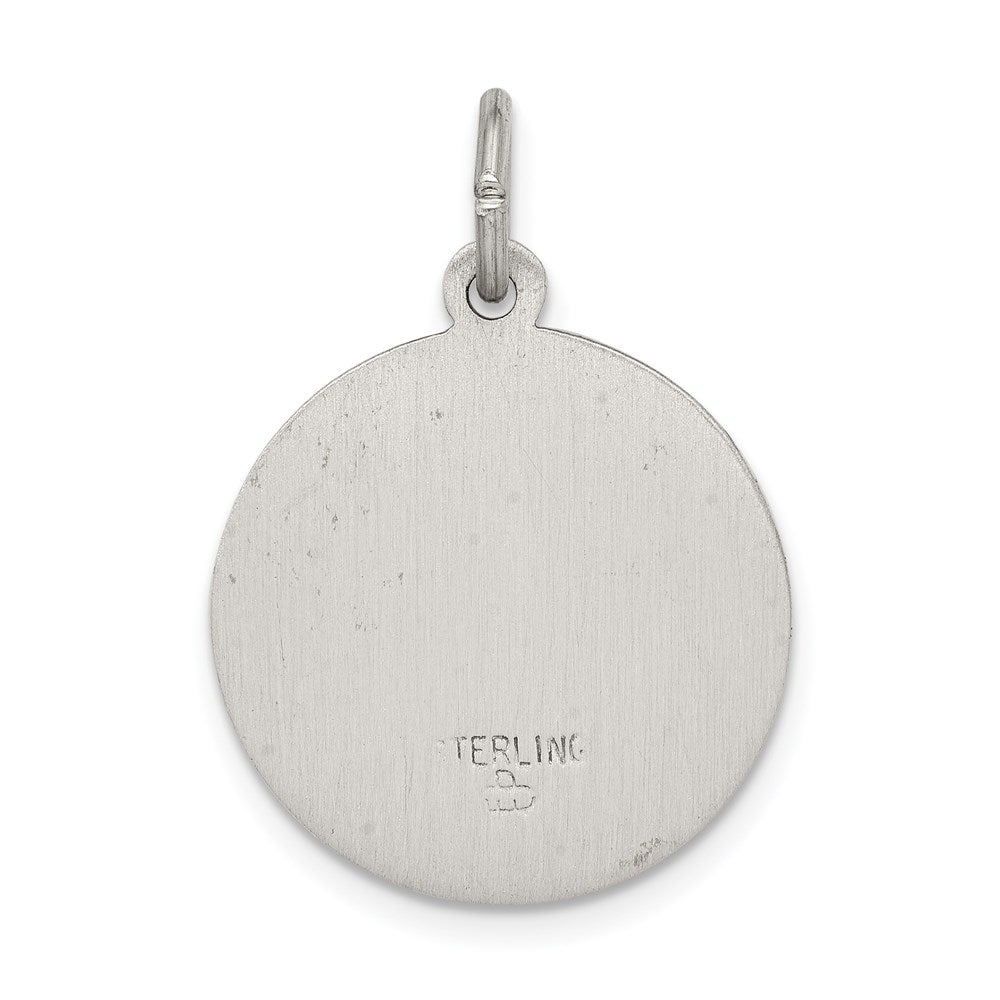 Sterling Silver Antiqued Saint Roch Medal