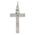 Sterling Silver Antiqued Rosary Cross Pendant