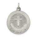 Sterling Silver Antiqued Confirmation Medal