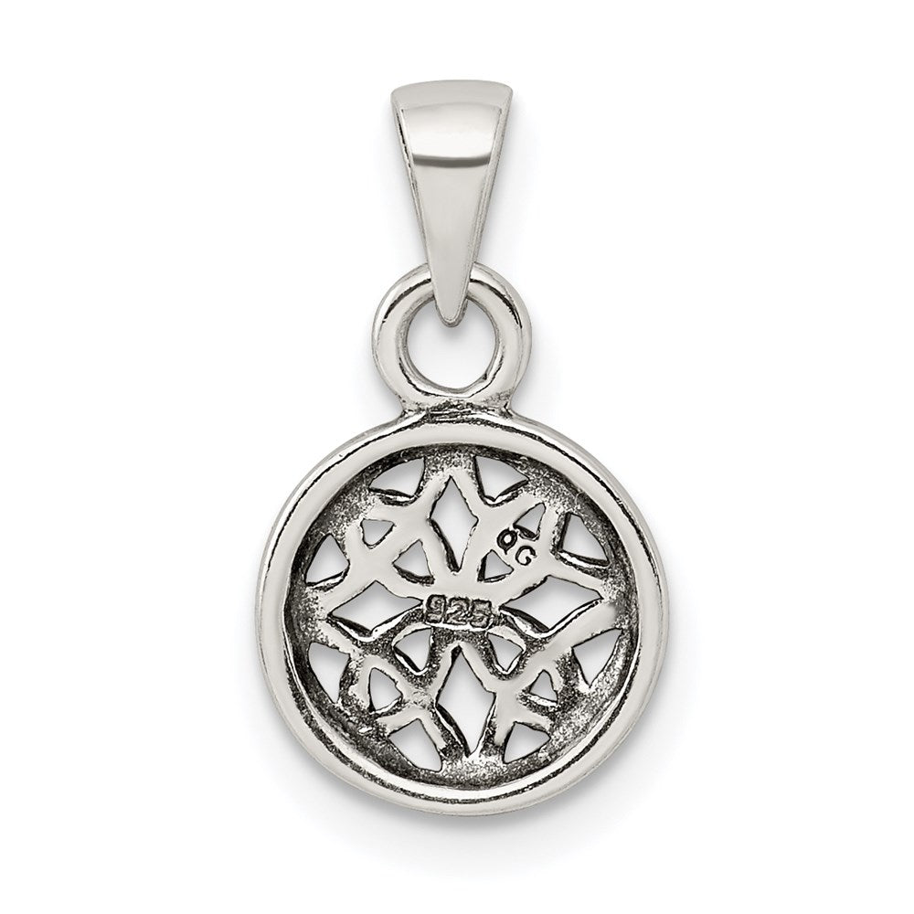 Sterling Silver Antiqued Celtic Pendant