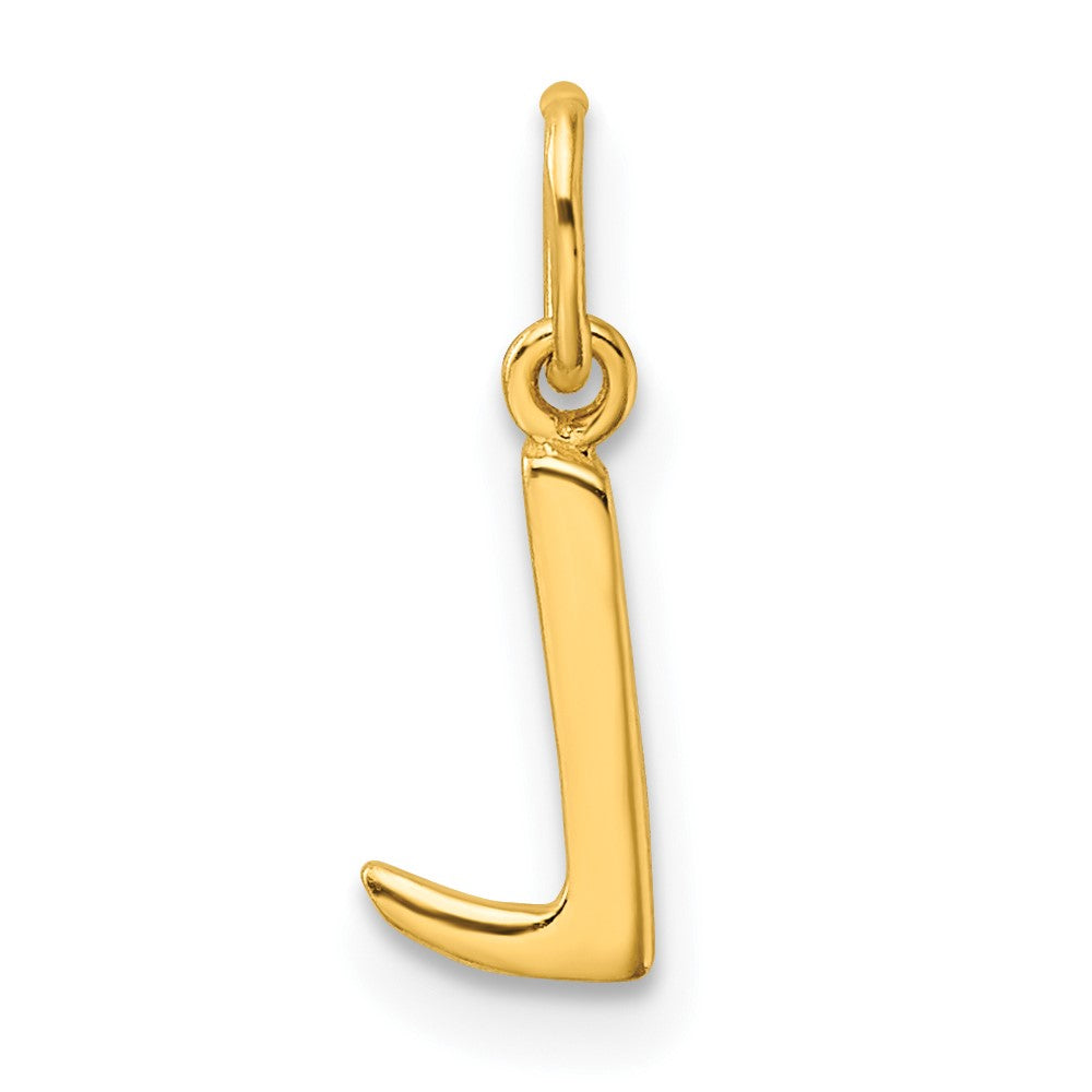 Sterling Silver Gold-tone Polished Letter L Initial Charm