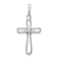Sterling Silver Polished Cross Pendant