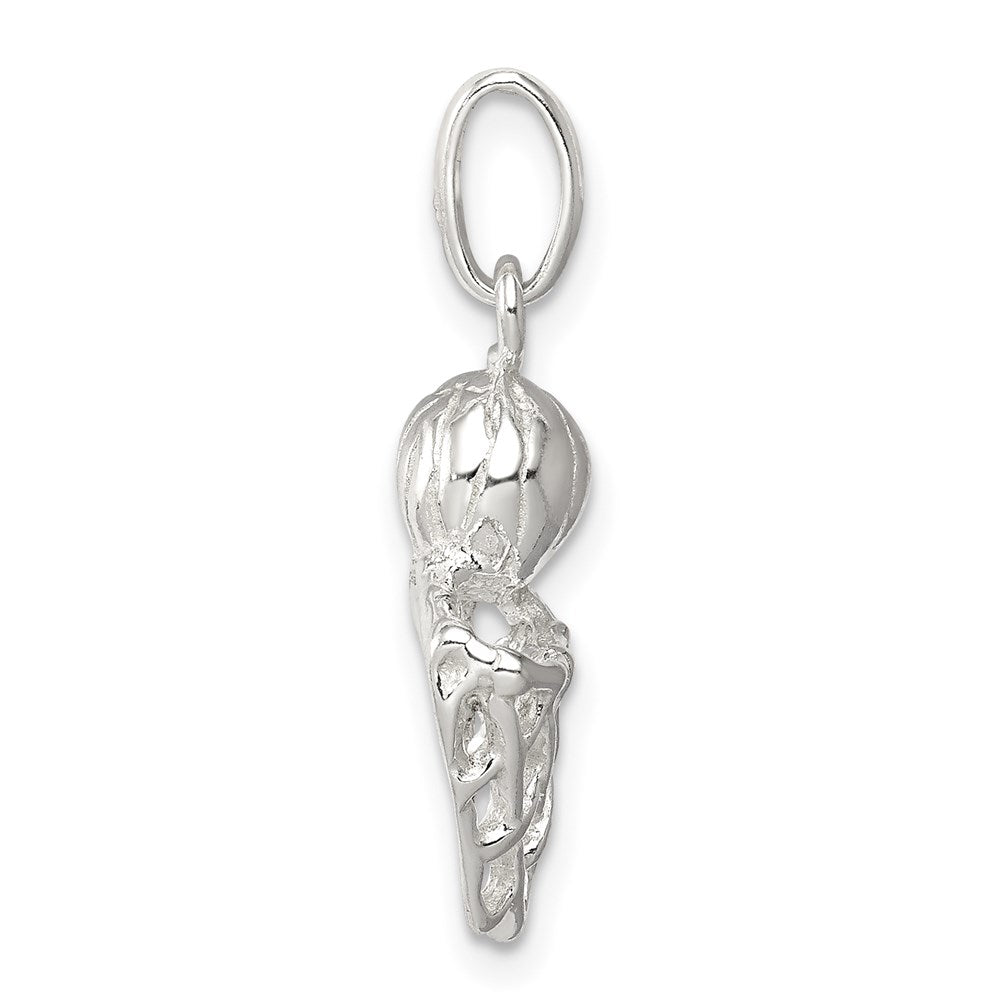 Sterling Silver Basketball in Hoop Charm