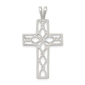 Sterling Silver Polished Cross Pendant