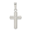 Sterling Silver Polished Cross Pendant