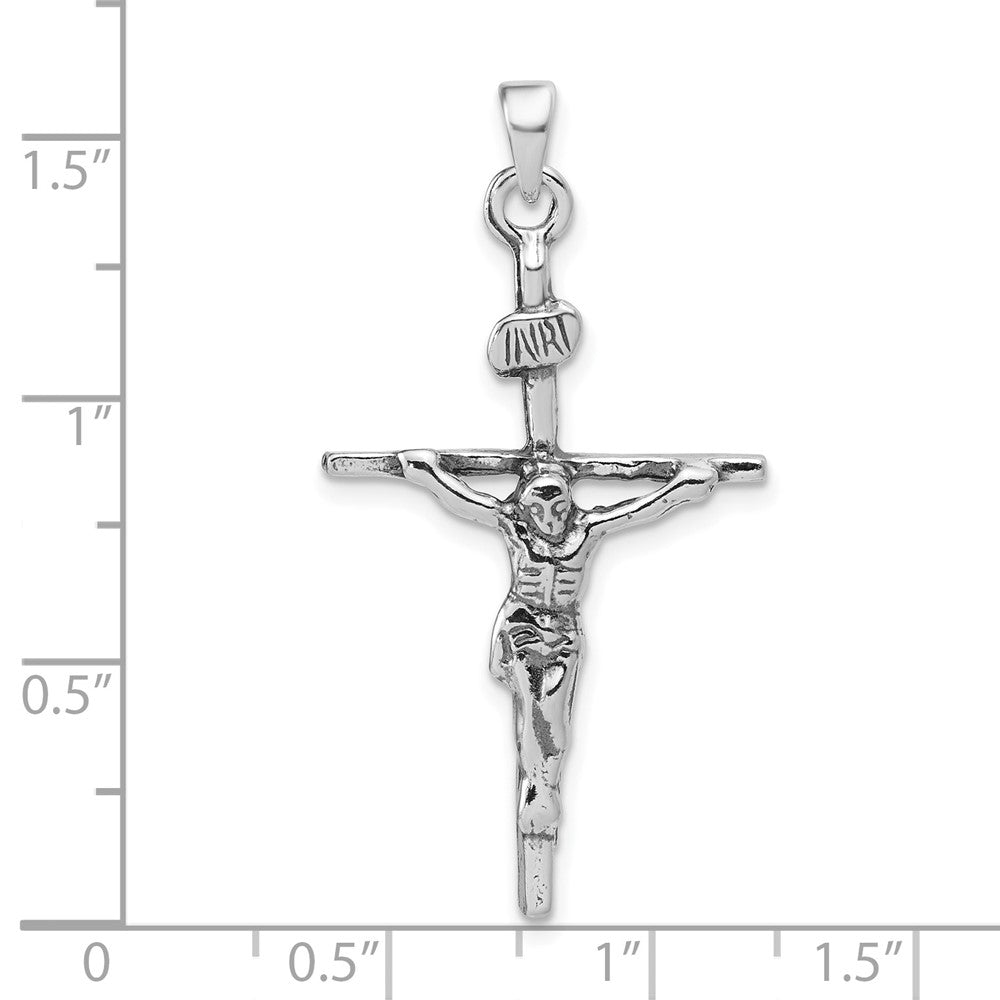 Sterling Silver Antiqued Crucifix Charm