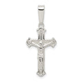 Sterling Silver Polished Crucifix Pendant