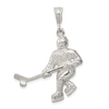 Sterling Silver Hockey Player Charm