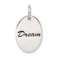 Sterling Silver Polished Enamel Dream Pendant