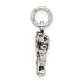 Sterling Silver Antiqued Pistol Charm