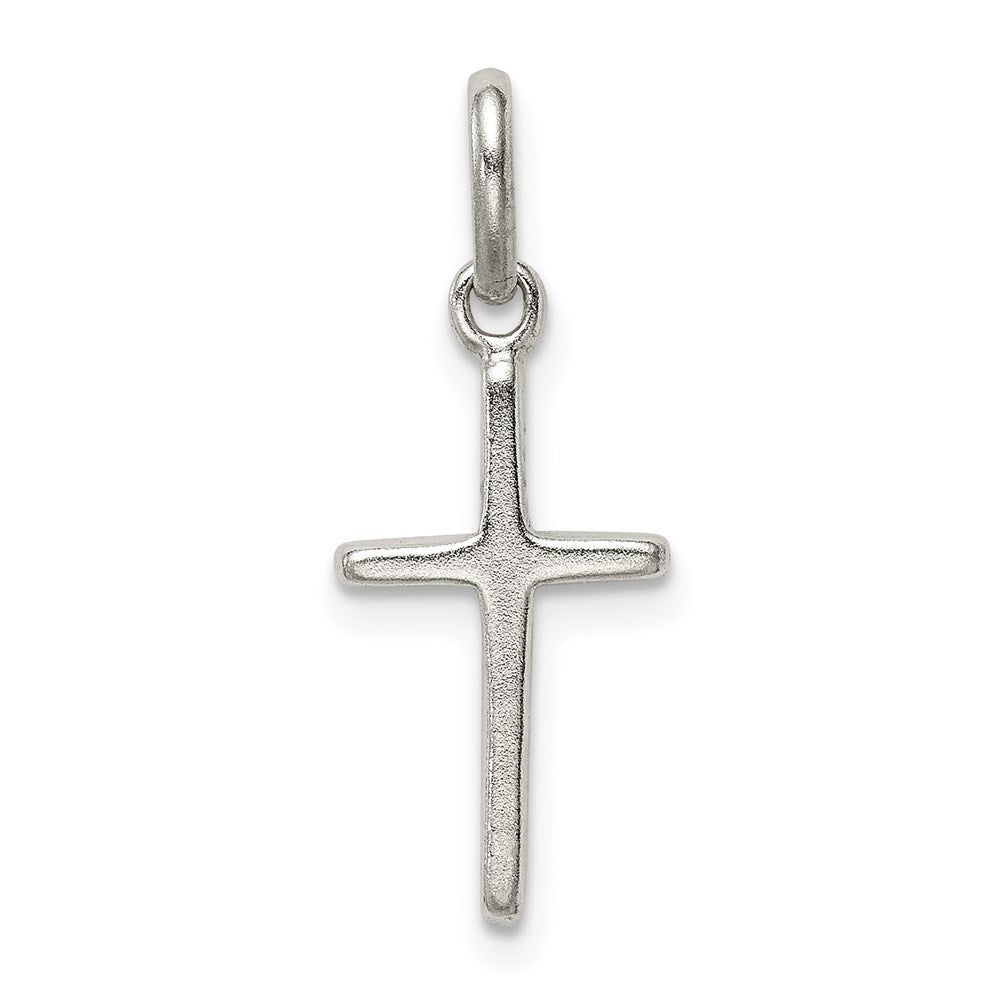 Sterling Silver Polished Cross Charm