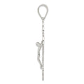 Sterling Silver Polished Crucifix Pendant
