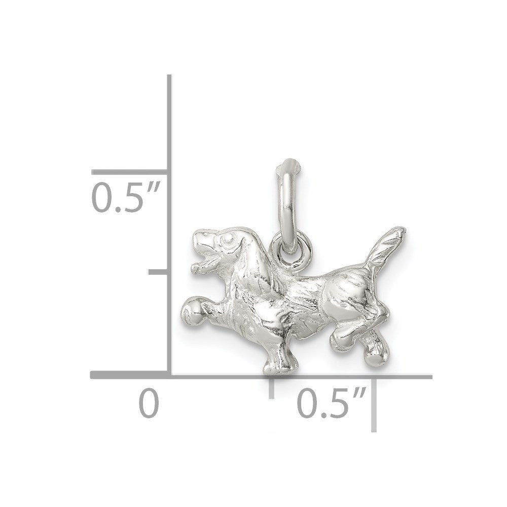 Sterling Silver Dog Charm