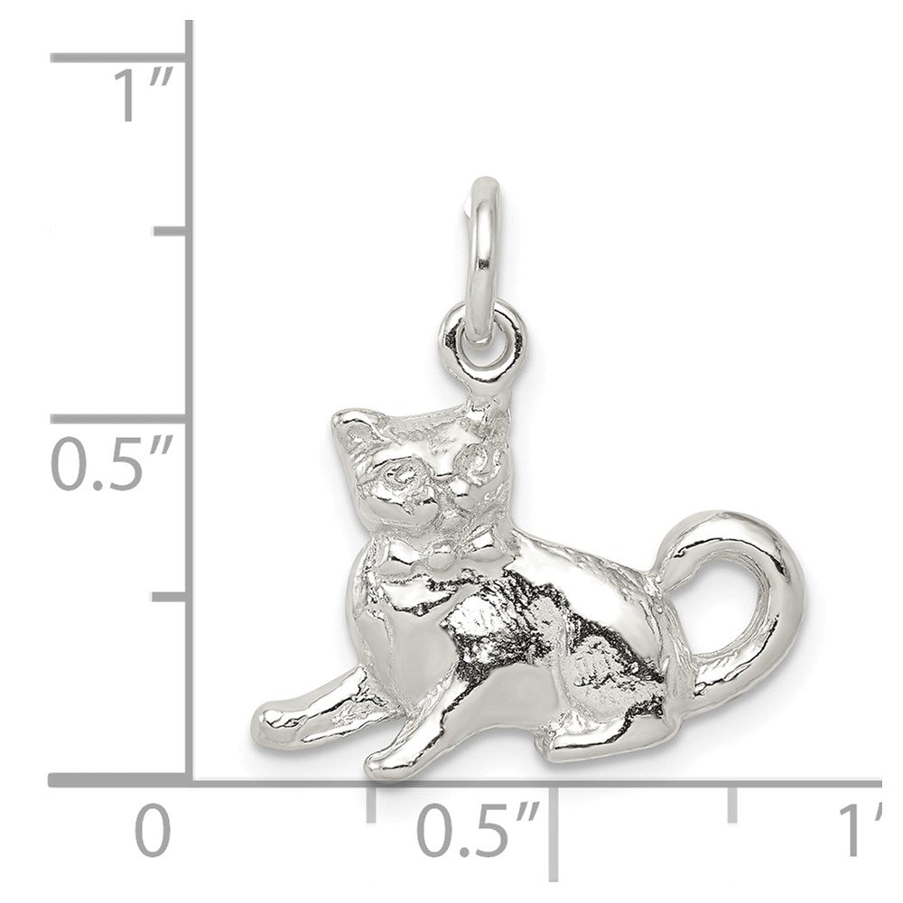 Sterling Silver Cat Charm