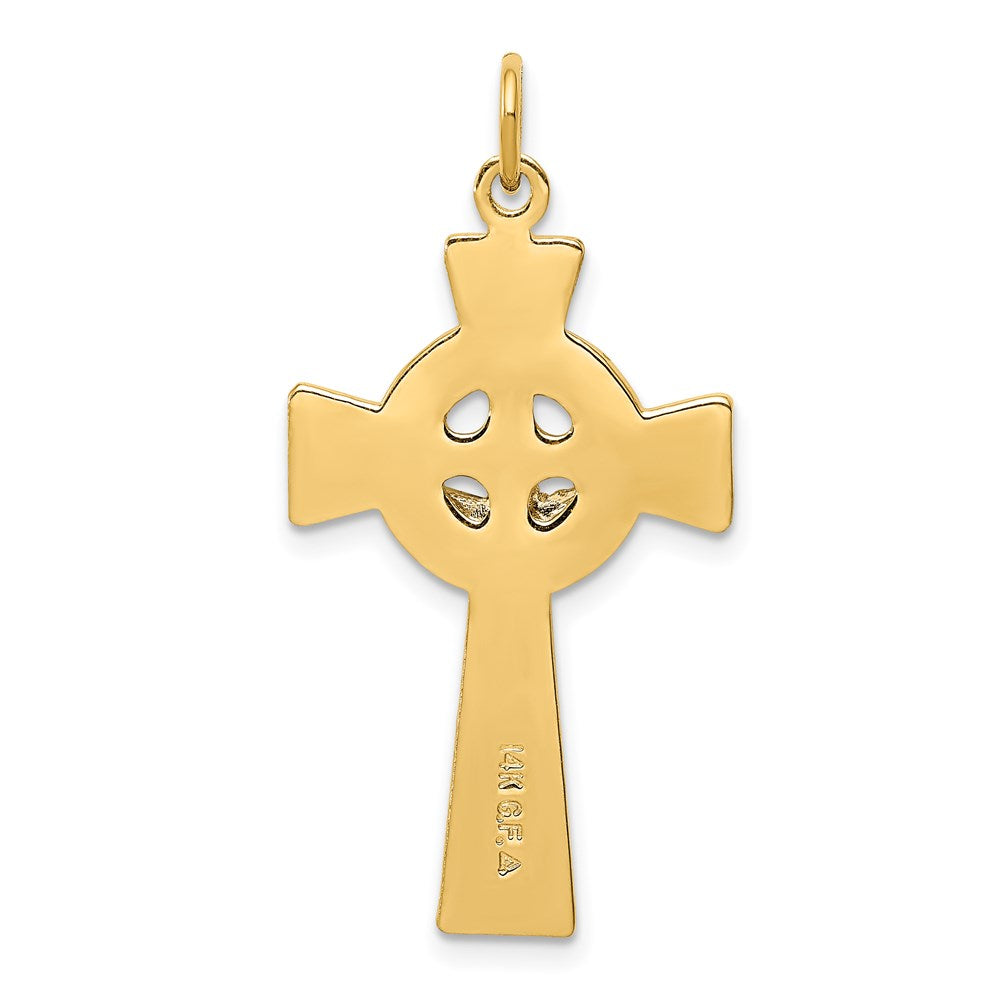 Sterling Silver Gold-tone INRI Crucifix Pendant