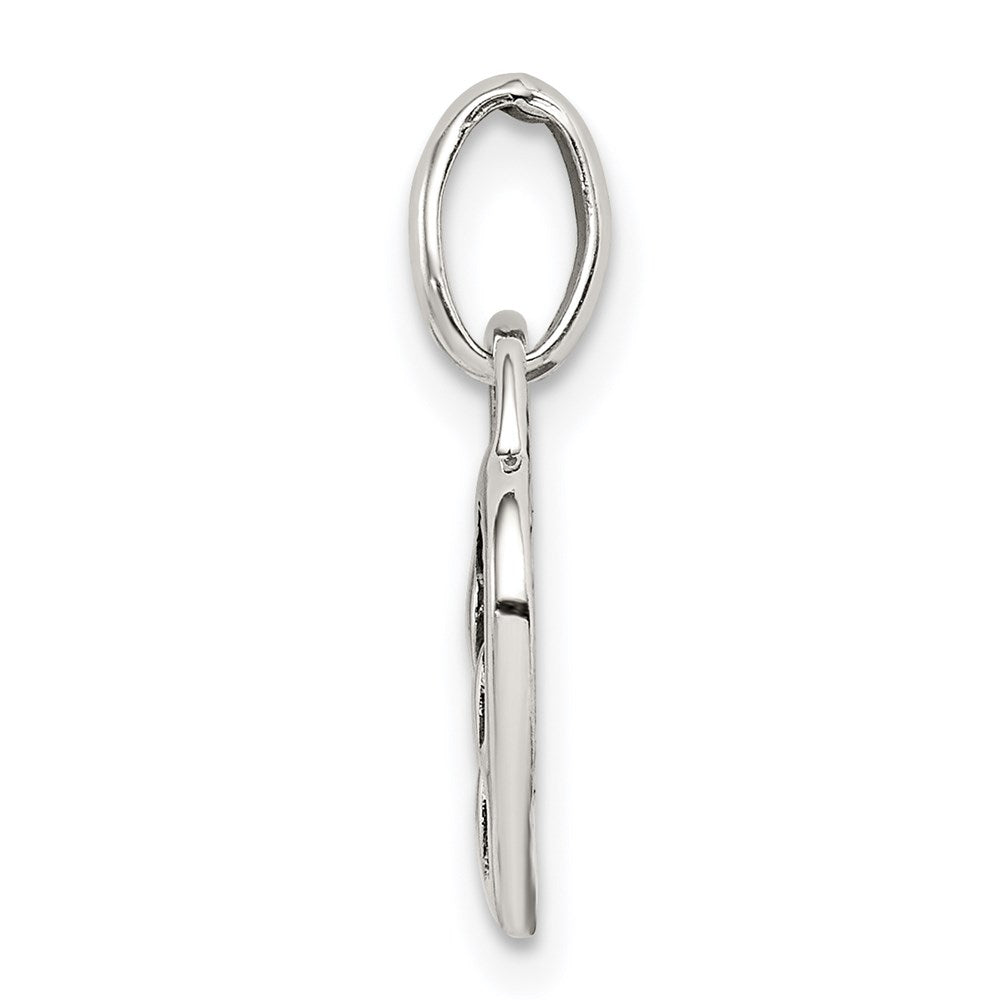 Sterling Silver Antique Heart Charm