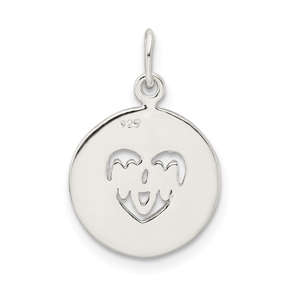 Sterling Silver Enamel MOM Charm
