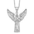Sterling Silver Rhodium-plated Angel Ash Holder Necklace