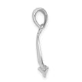 Sterling Silver Polished 3D Sailboat Pendant