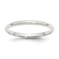 Sterling Silver 2mm Comfort Fit Band