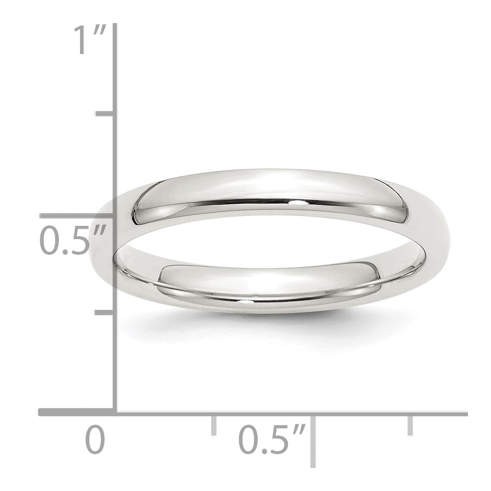 Sterling Silver 3mm Comfort Fit Band