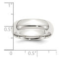 Sterling Silver 6mm Comfort Fit Band