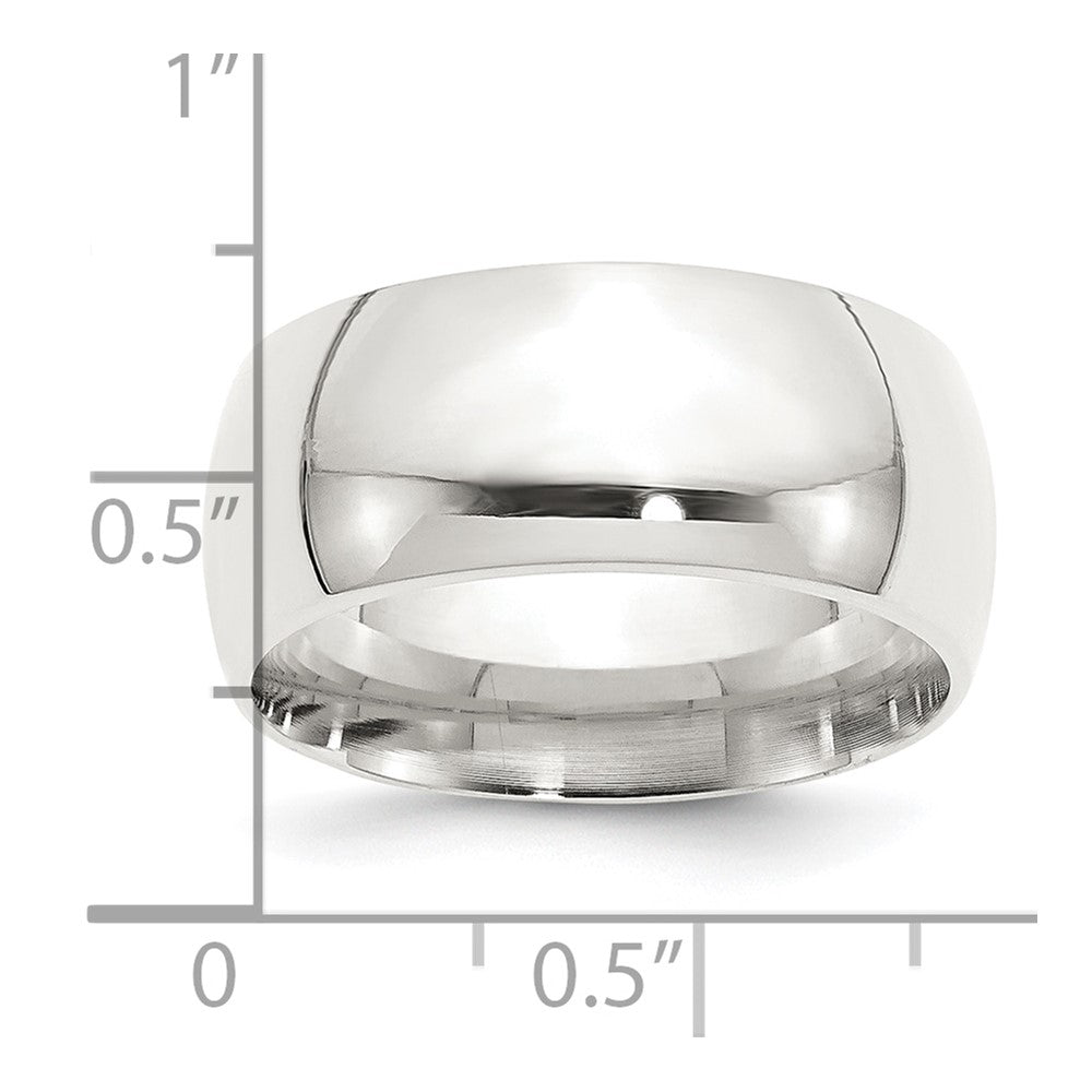 Sterling Silver 10mm Comfort Fit Band